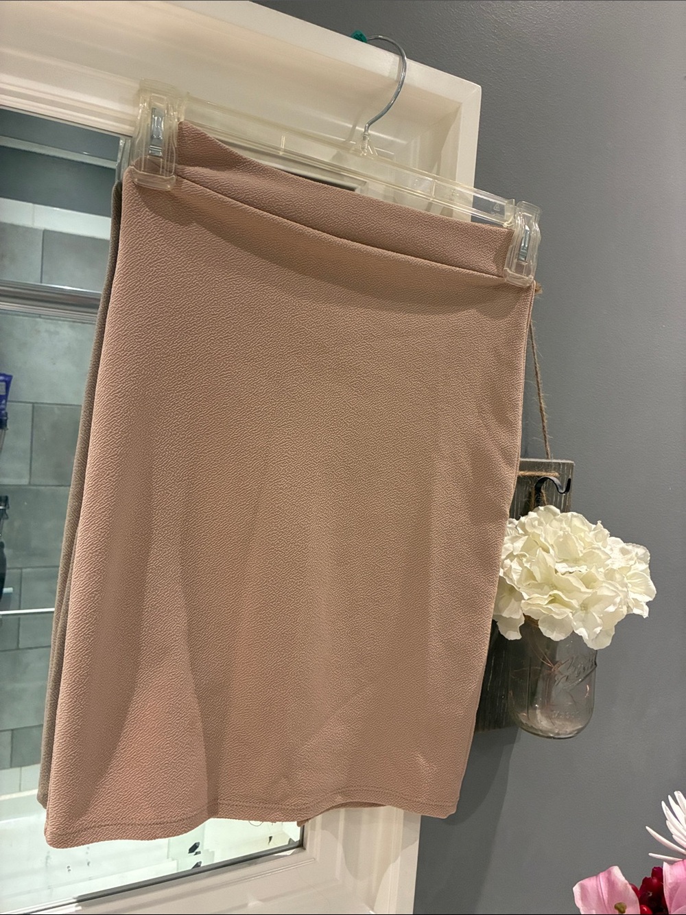 Charlotte Russe Blush Pink Pencil Skirt